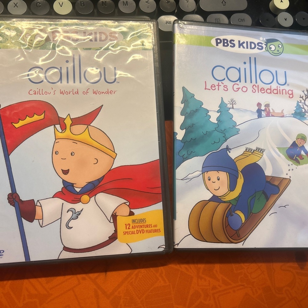 Caillou DVD Lot of 2 PBS Kids Family Movies 2006-2013